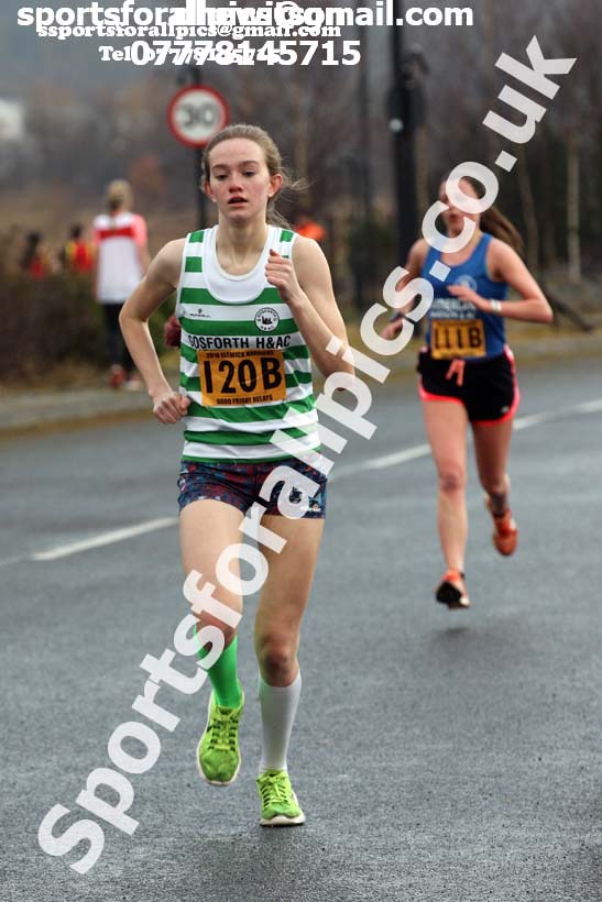 Senior womens Good Friday Elswick Harriers Relay, Newburn, Newcastle. Photo: David T. Hewitson/Sports for All Pics